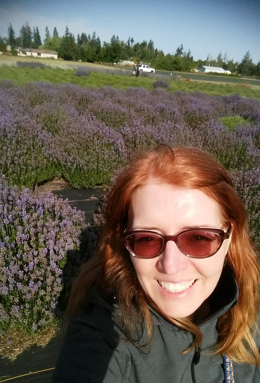 Me in the lavender fields - in Washington State, USA