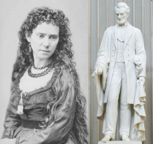 Vinnie Ream and her statue of Abraham Lincoln